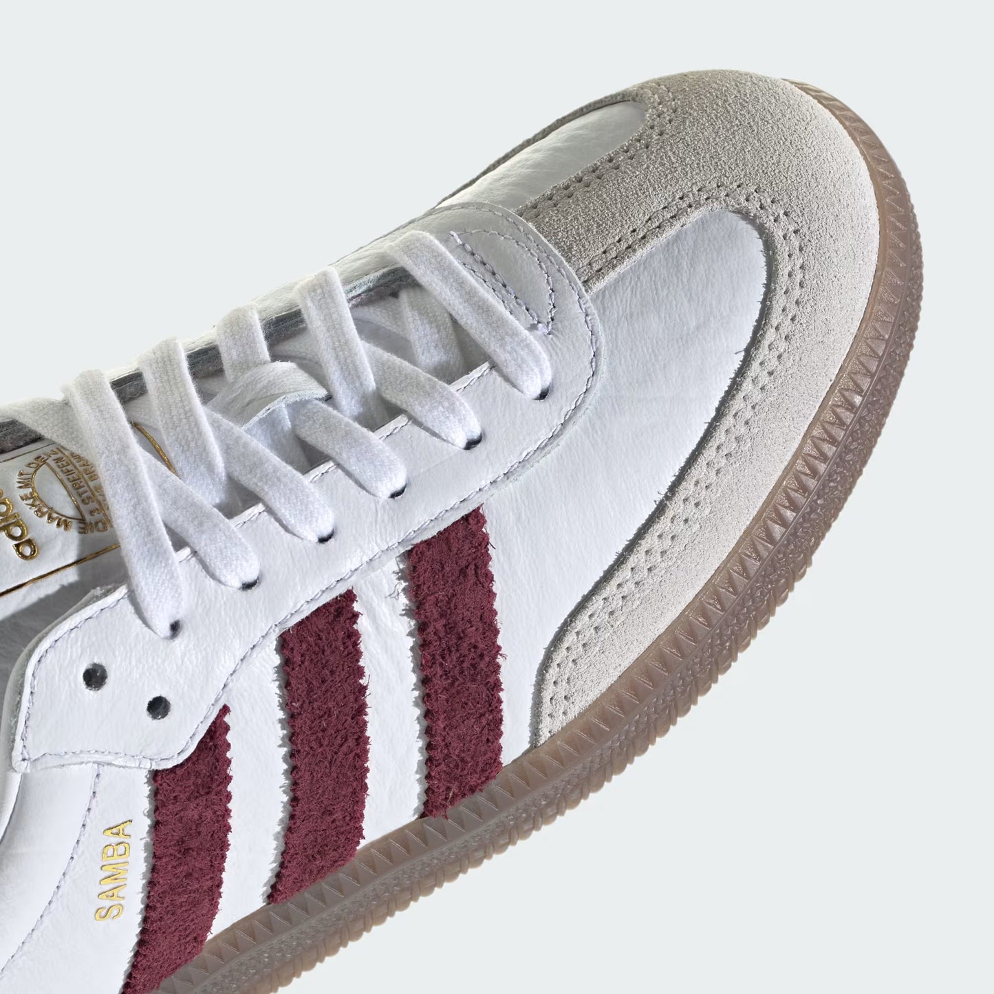 adidas Samba OG - Unisex - Cloud White Maroon Gum