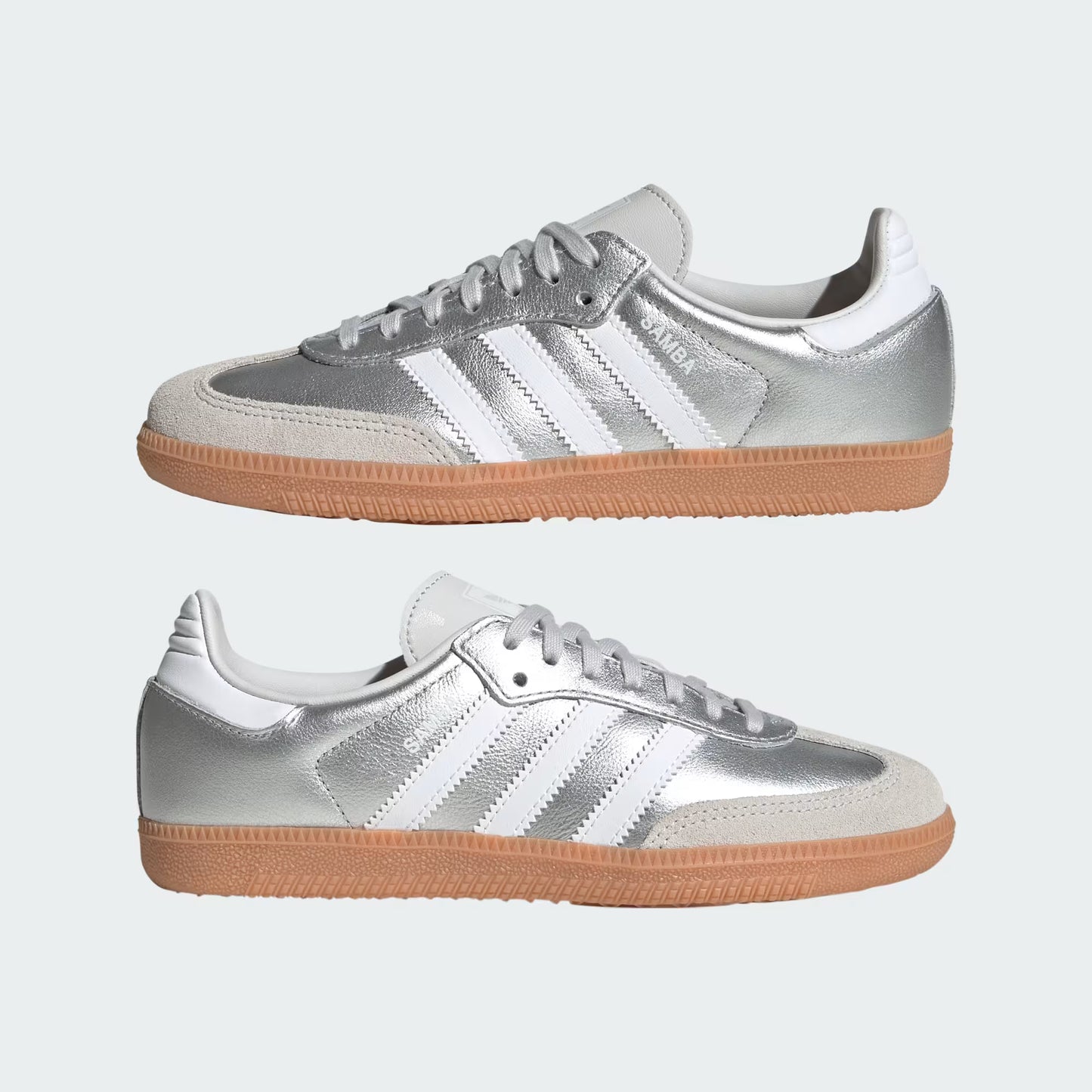 adidas Samba OG - GS - Silver Metallic