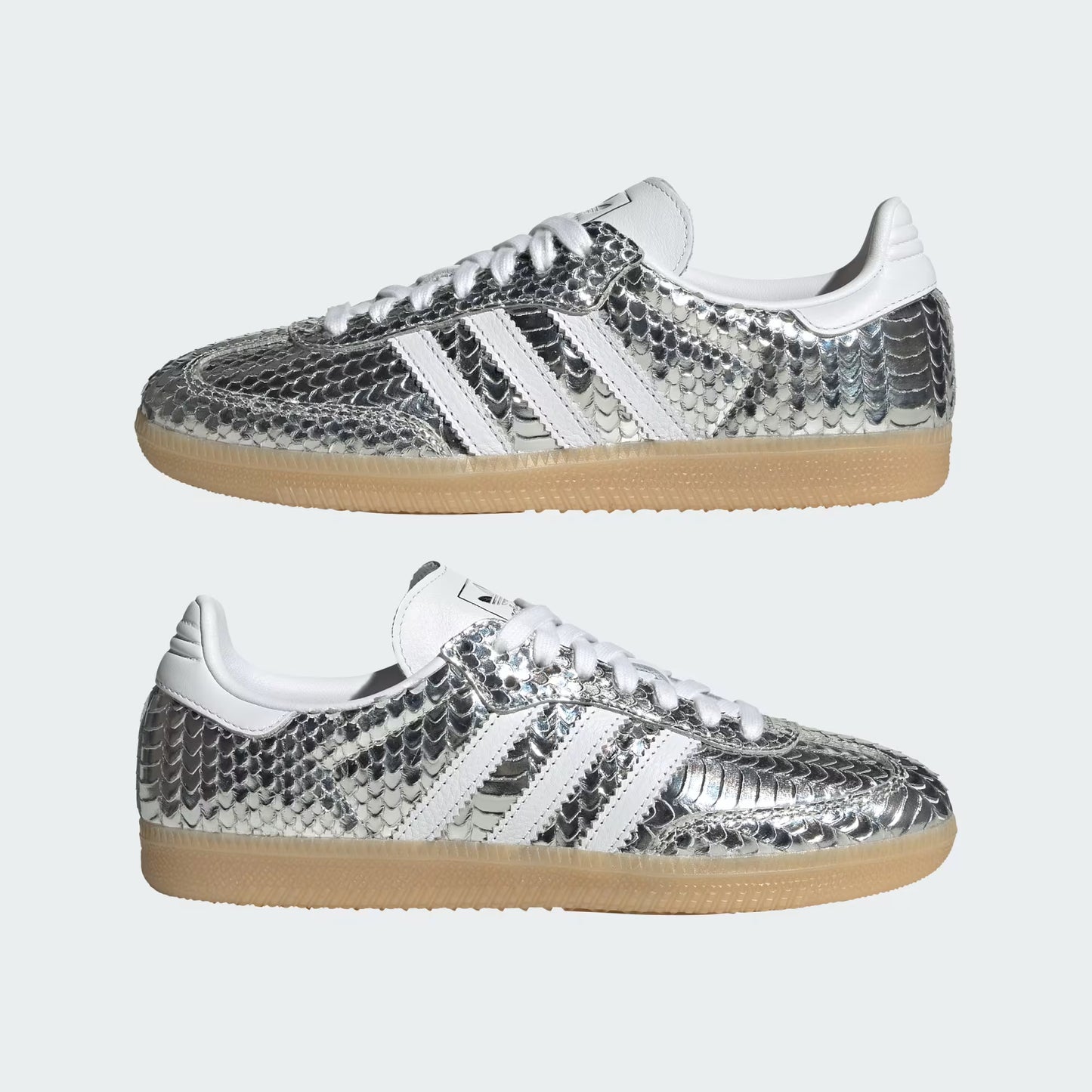 adidas Samba OG - Women's - Silver Snakeskin
