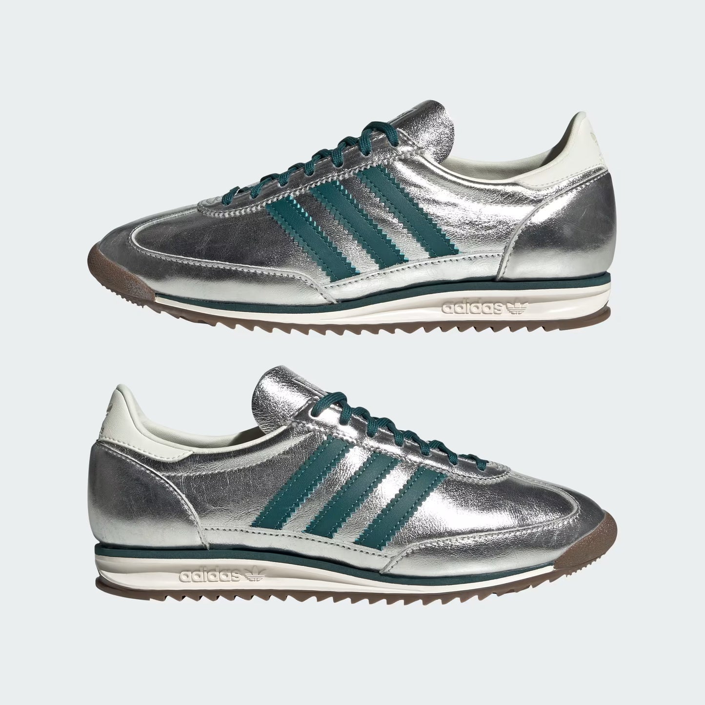 adidas SL 72 OG - Unisex - Silver Metallic Rich Green