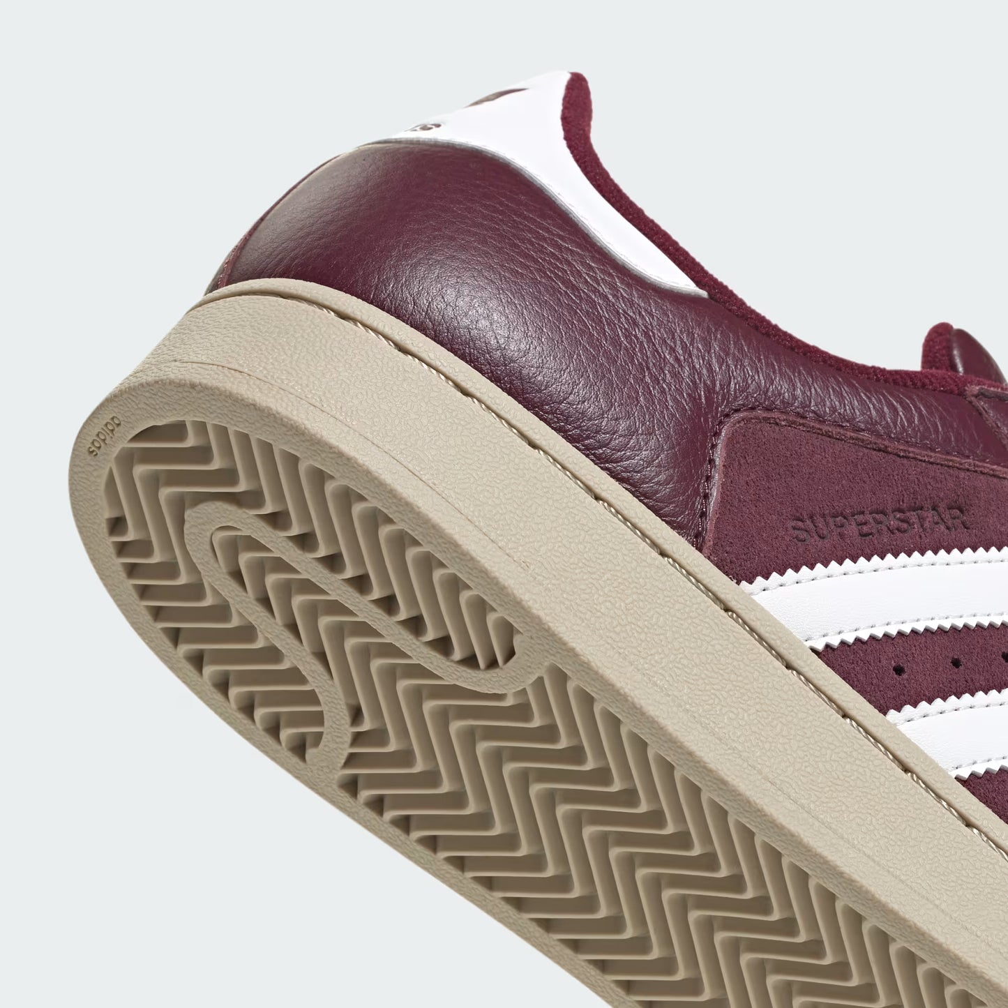 adidas Superstar II - Unisex - Maroon Core White Khaki Three