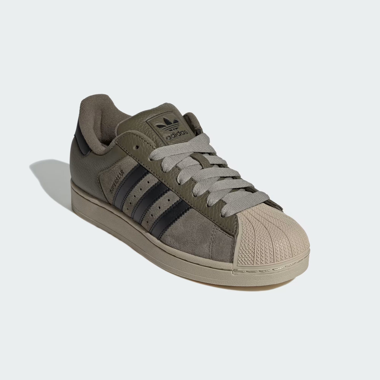 adidas Superstar II - Unisex - Olive Strata Core Black Khaki Three