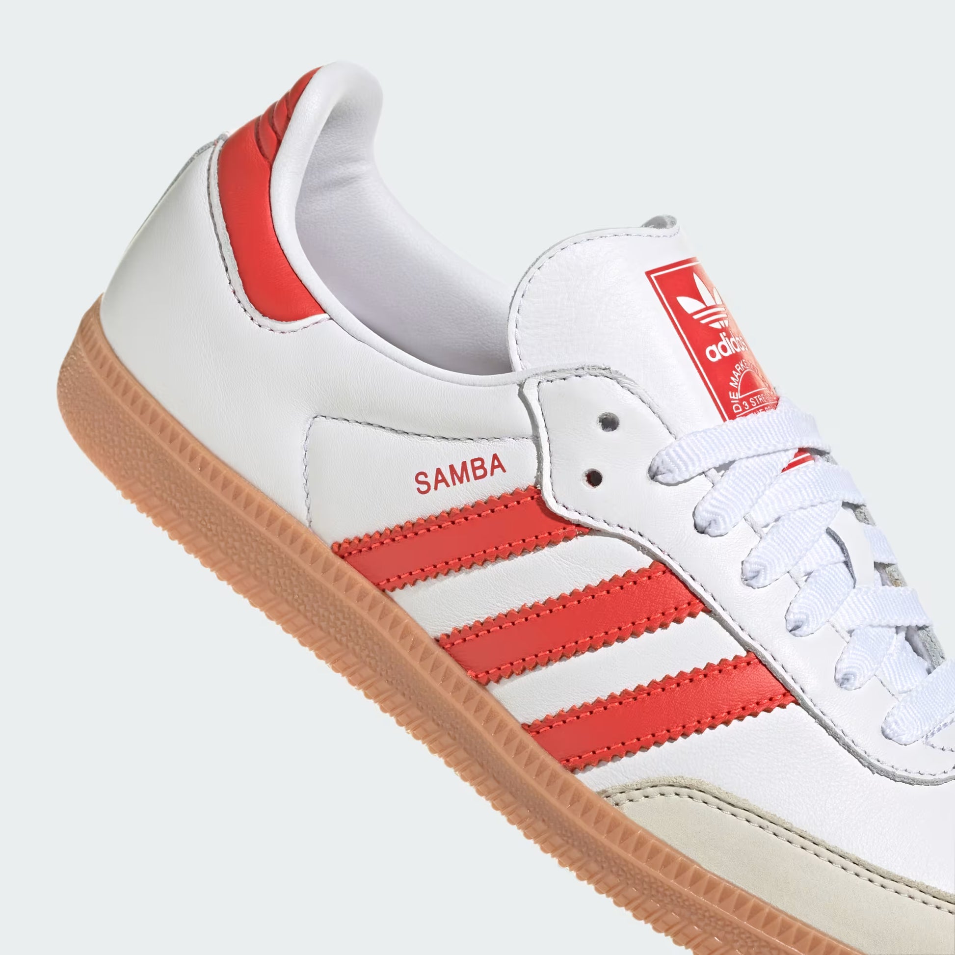 adidas Samba OG - Unisex - Cloud White Solar Red Sneaxx adidas Samba OG - Unisex - Cloud White Solar Red Sneaxx