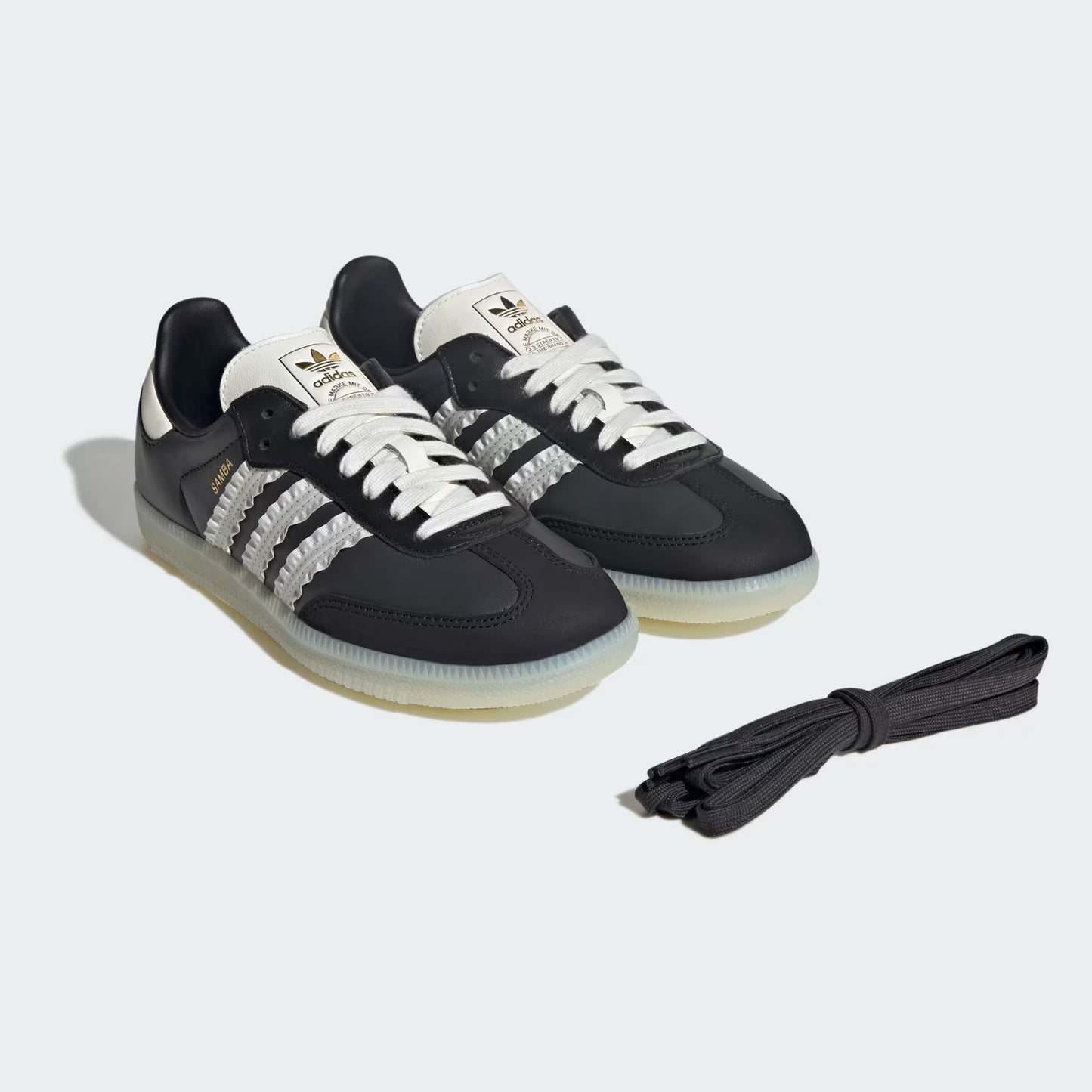 adidas Samba Ruffle Stripes Pack - Dames - Zwart Off Wit