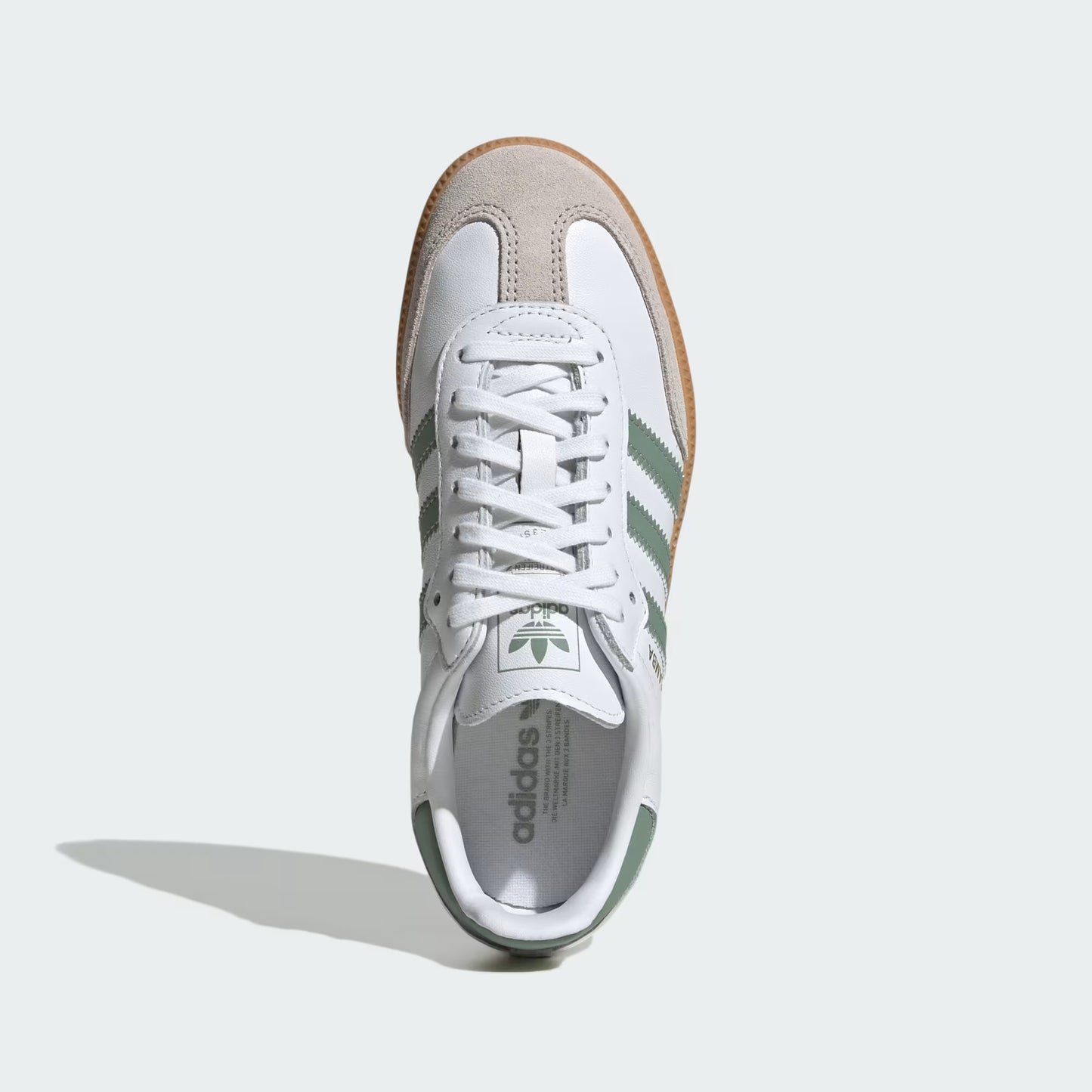 adidas Samba OG - GS - Cloud White Silver Green