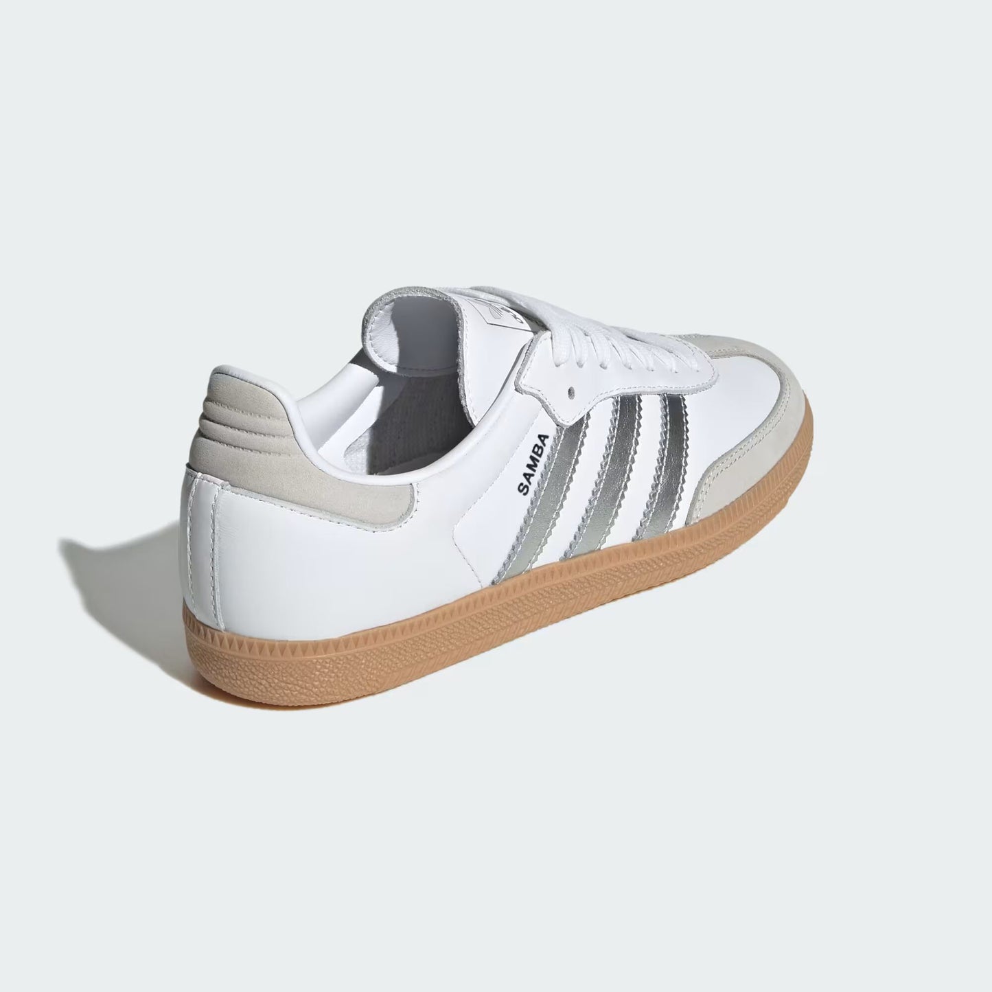 adidas Samba OG - Women's - White Silver Metallic Grey