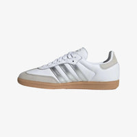 adidas Samba OG - Women's - White Silver Metallic Grey