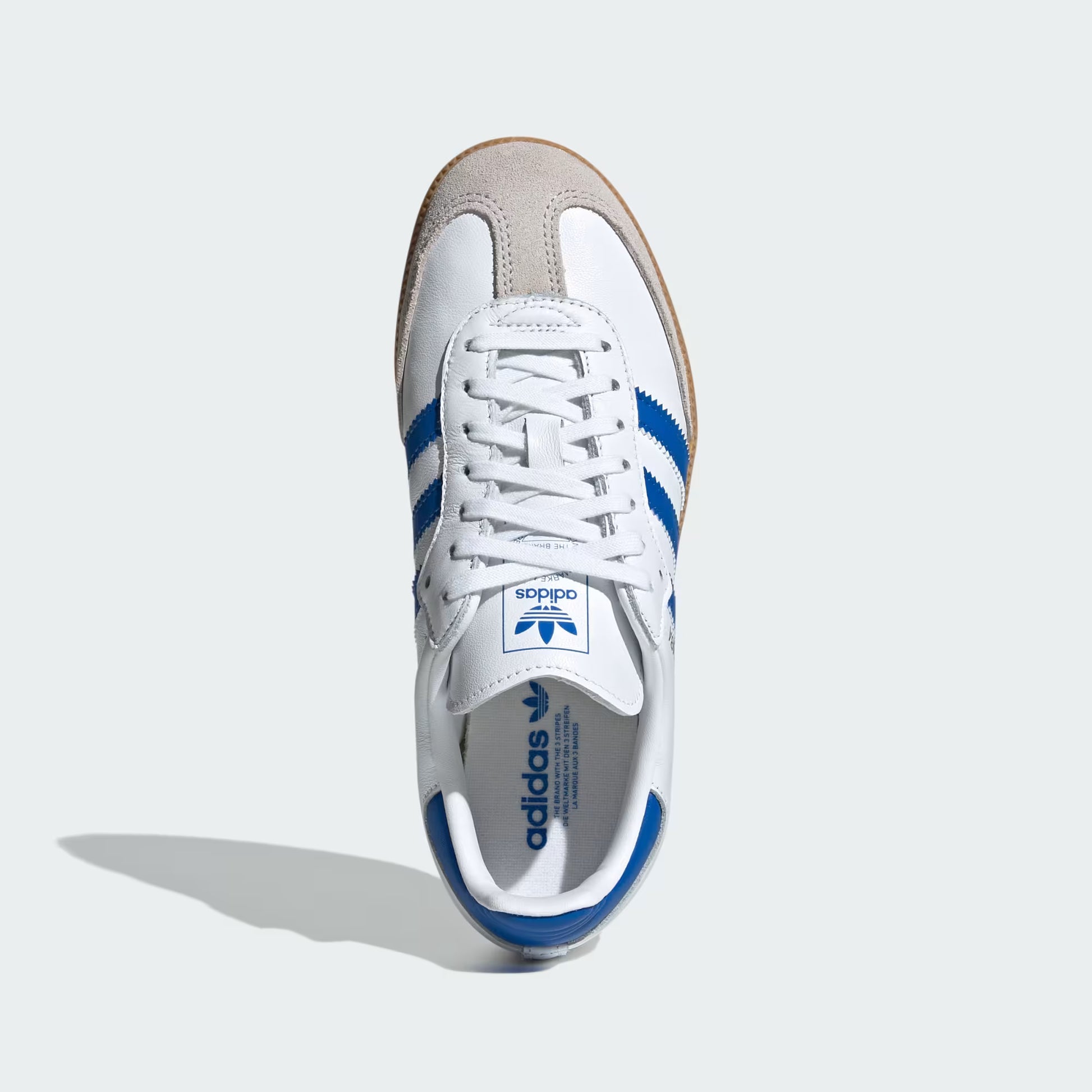 adidas Samba OG - GS - White Blue – Sneaxx