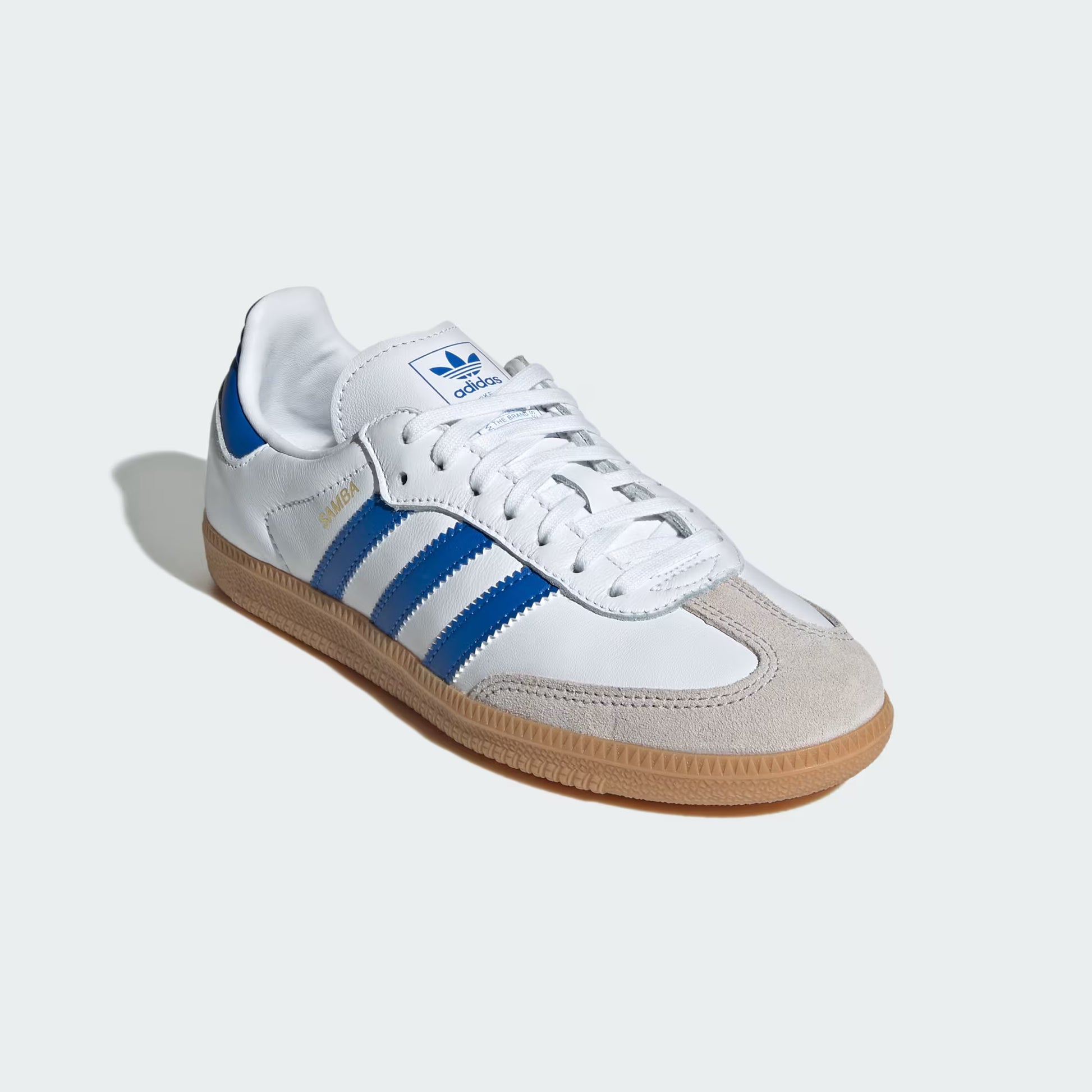 adidas Samba OG - GS - White Blue Sneaxx adidas Samba OG - GS - White Blue Sneaxx