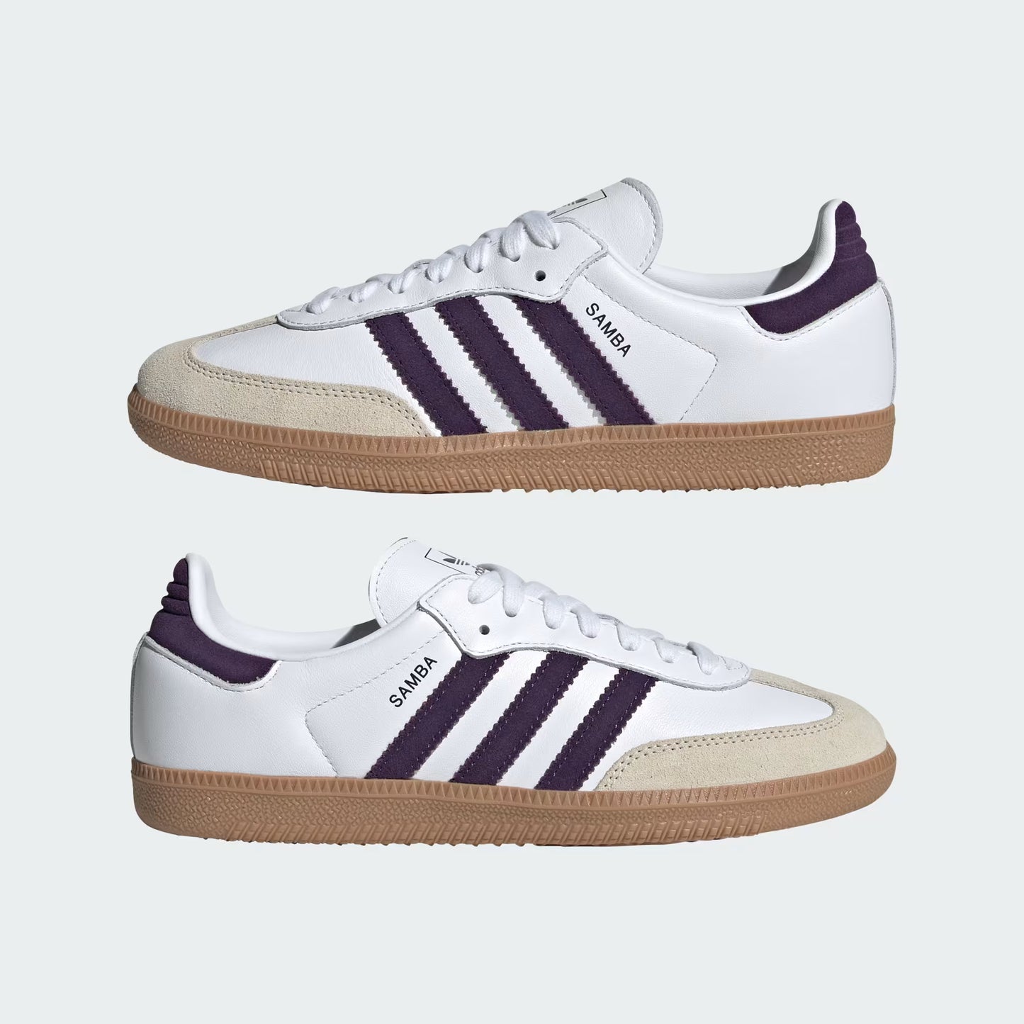adidas Samba OG - Women's - White Alumina Aurora Plum