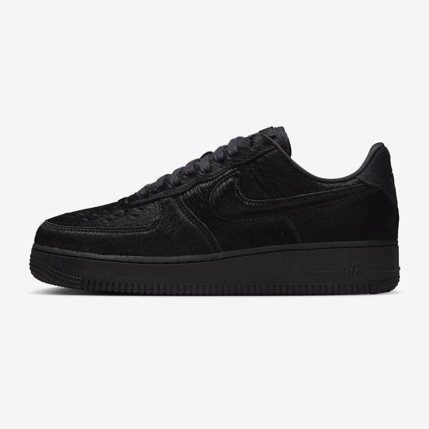 Nike Air Force 1 Low '07 - Unisex - Triple Schwarz Pony Hair