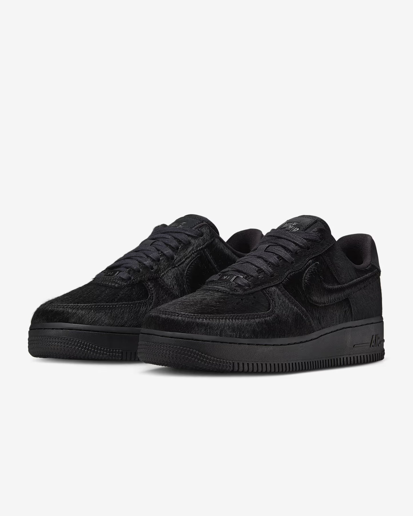 Nike Air Force 1 Low '07 - Unisex - Triple Schwarz Pony Hair