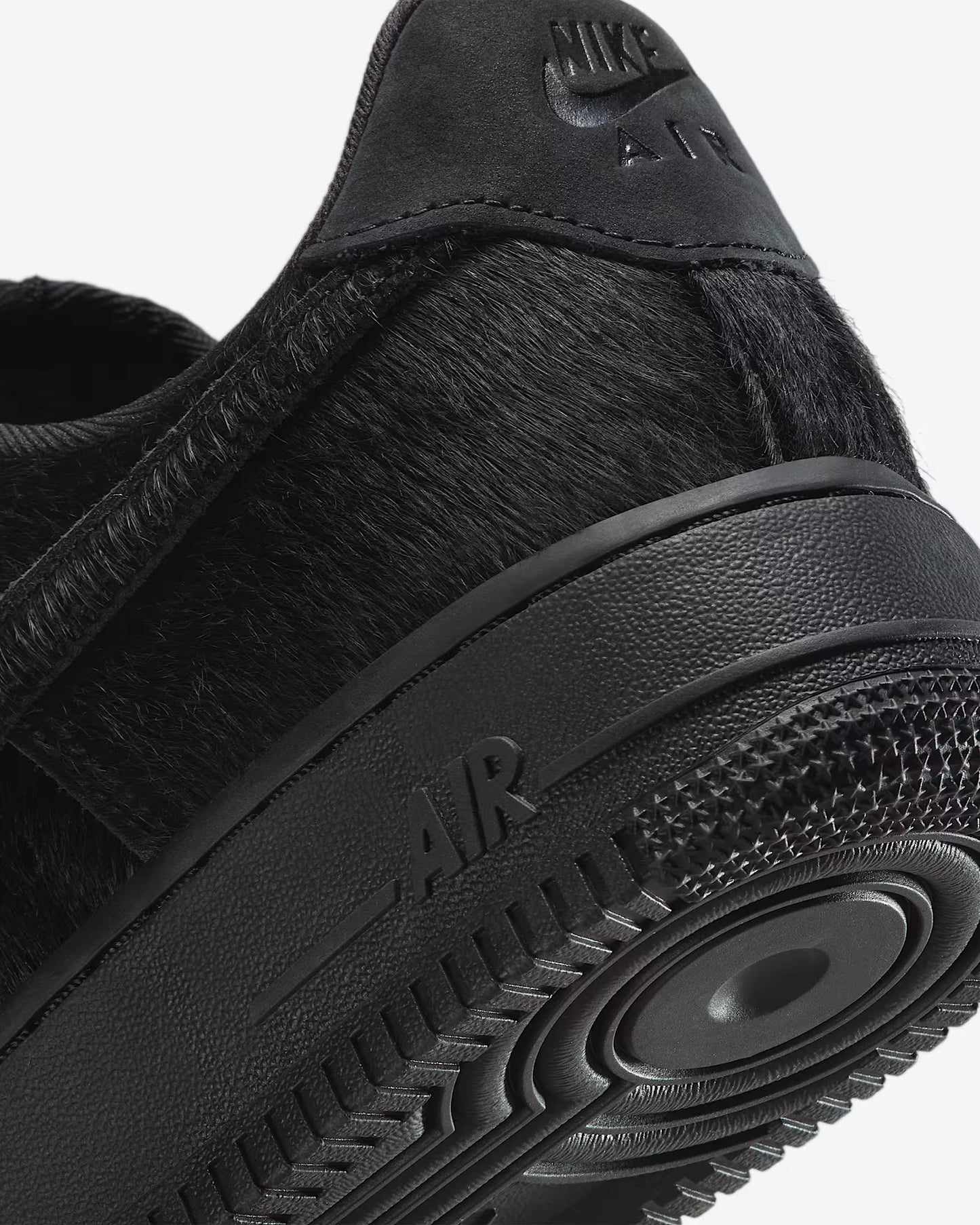 Nike Air Force 1 Low '07 - Unisex - Triple Schwarz Pony Hair