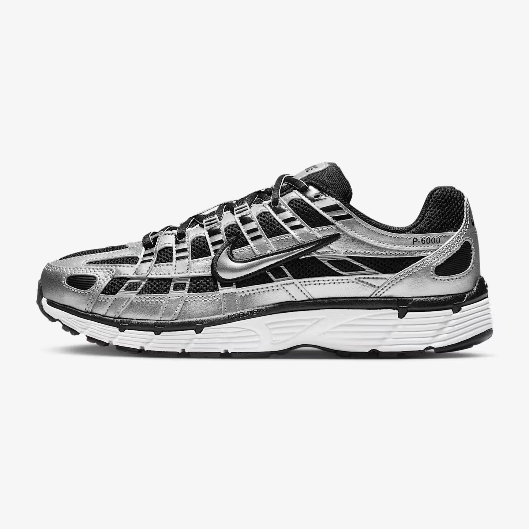 Nike P-6000 - Unisex - Black Metallic Silver