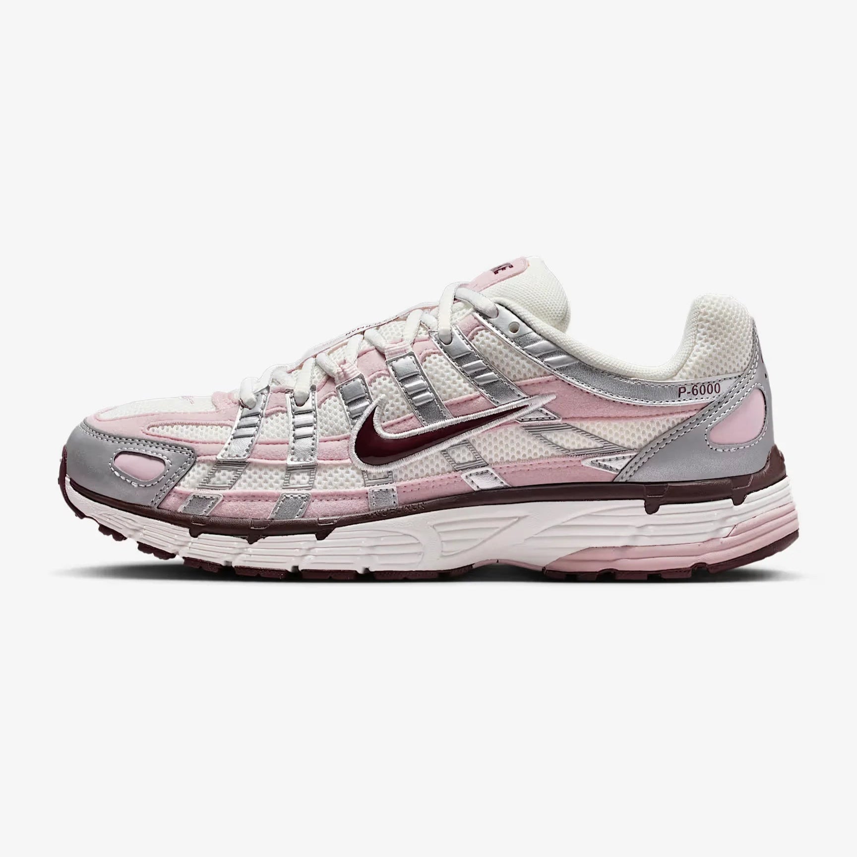 Nike P-6000 - Unisex - White Chalk Burgundy