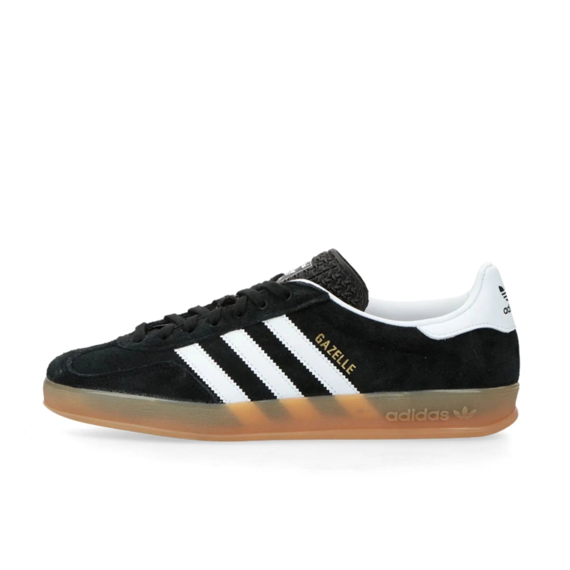 adidas Gazelle Indoor - Unisex  - Zwart Wit Gum