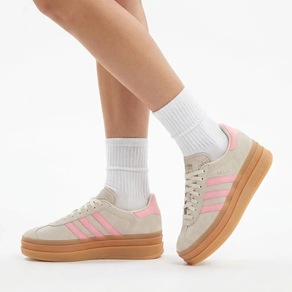 adidas Gazelle Bold - GS - Beige Semi Pink Spark Sneaxx adidas Gazelle Bold - GS - Beige Semi Pink Spark Sneaxx