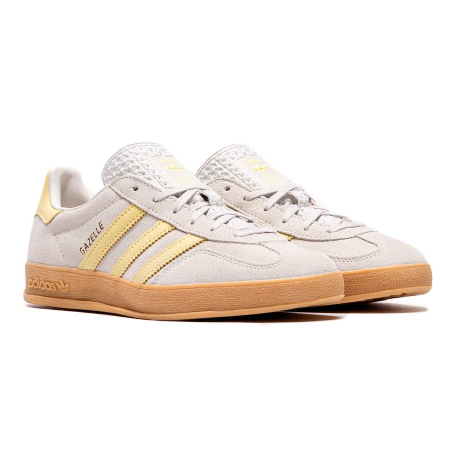 adidas Gazelle Indoor - Dames - Gray Yellow