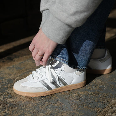 adidas Samba OG - Dames - Wit Silver Metallic Grey