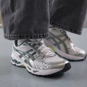 Asics Gel-Kayano 14 - Unisexe - Blanc Pure Silver Slate Grey
