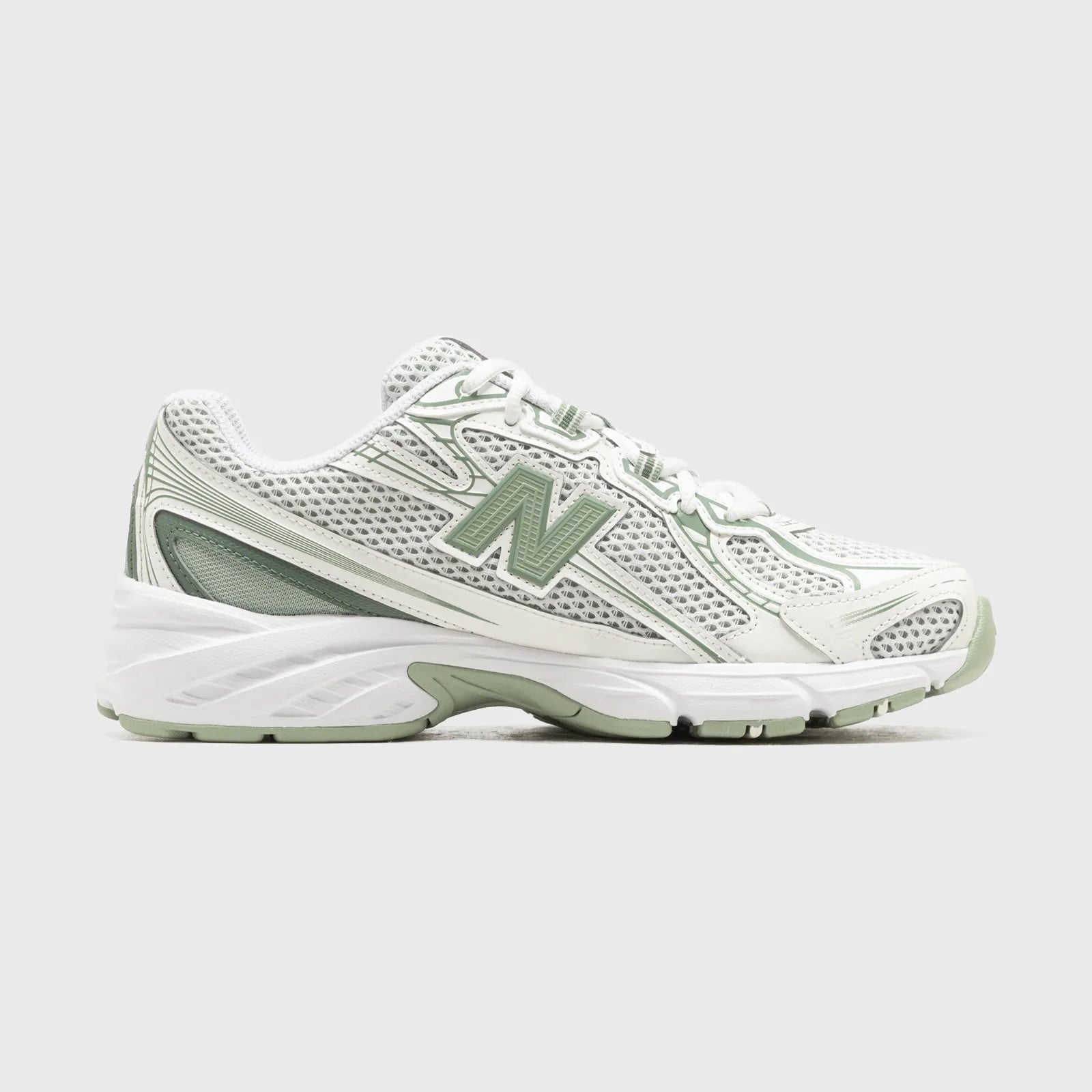 New Balance 740 - Unisex - White Green – Sneaxx