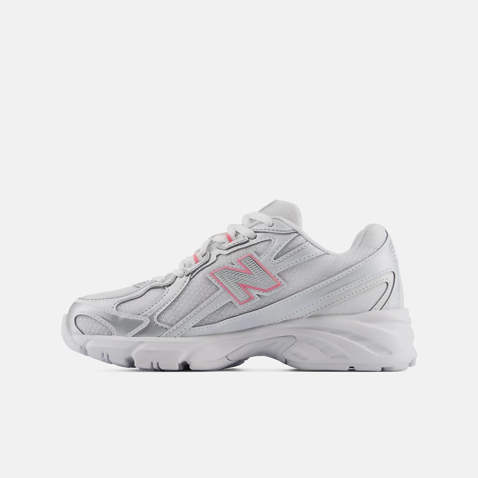 New Balance 740 - GS - Silver Metallic Signal Pink