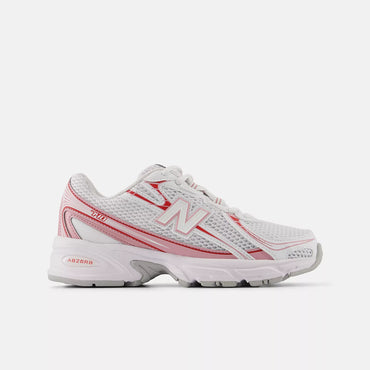New Balance 740 - GS - White Pink Taffy Team Red