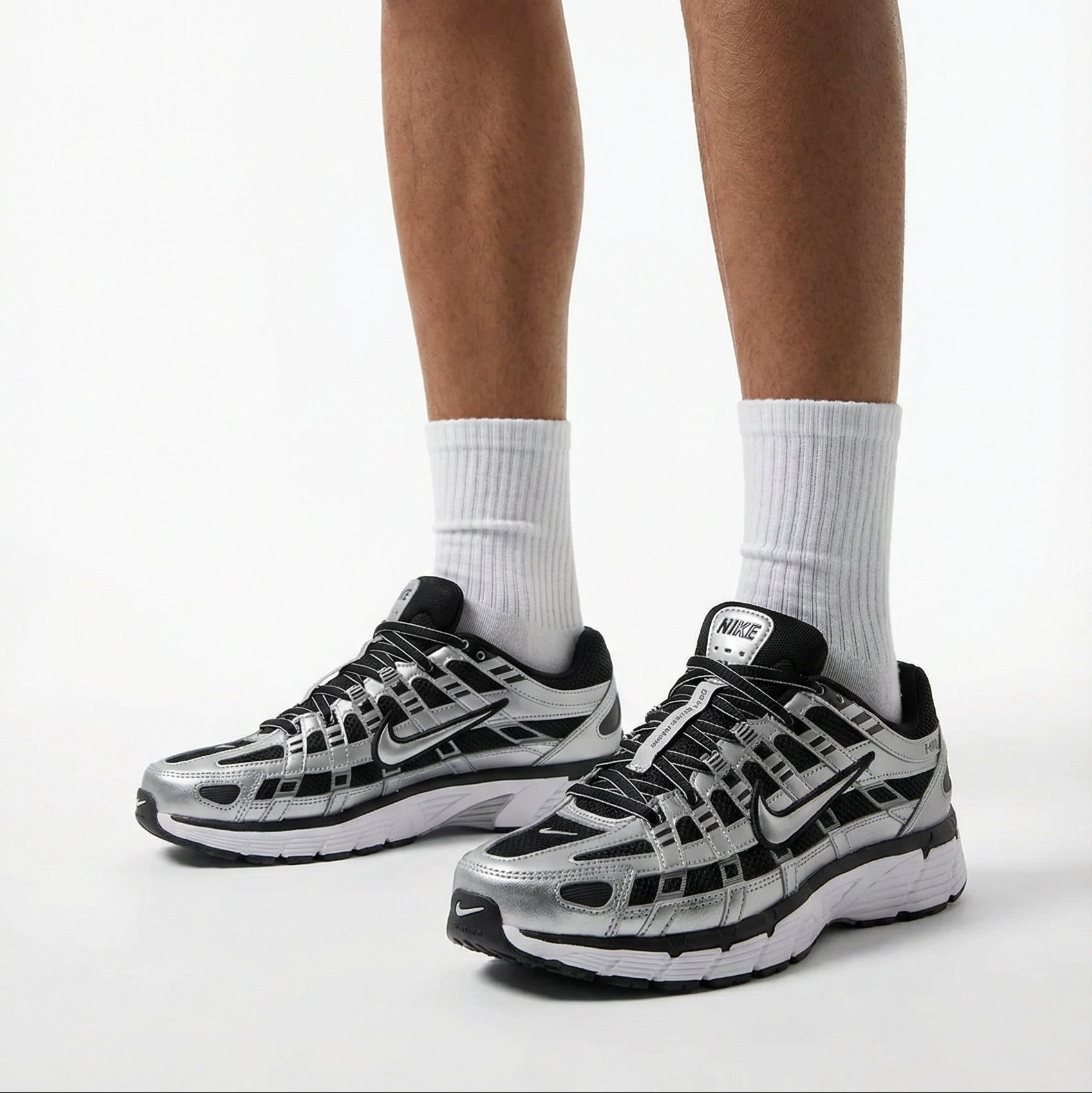 Nike P-6000 - Unisex - Black Metallic Silver – Sneaxx