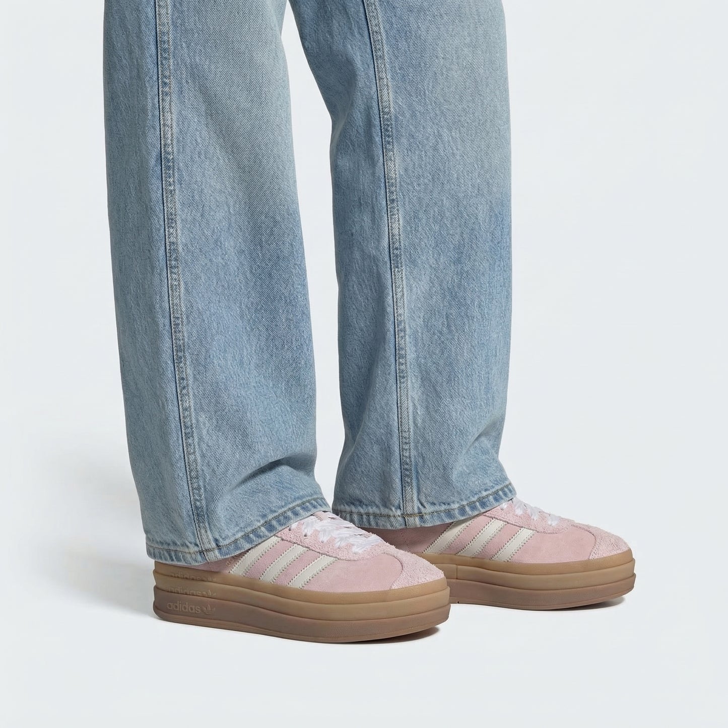 adidas Gazelle Bold - Women's - Sandy Pink Off White Copper Metallic