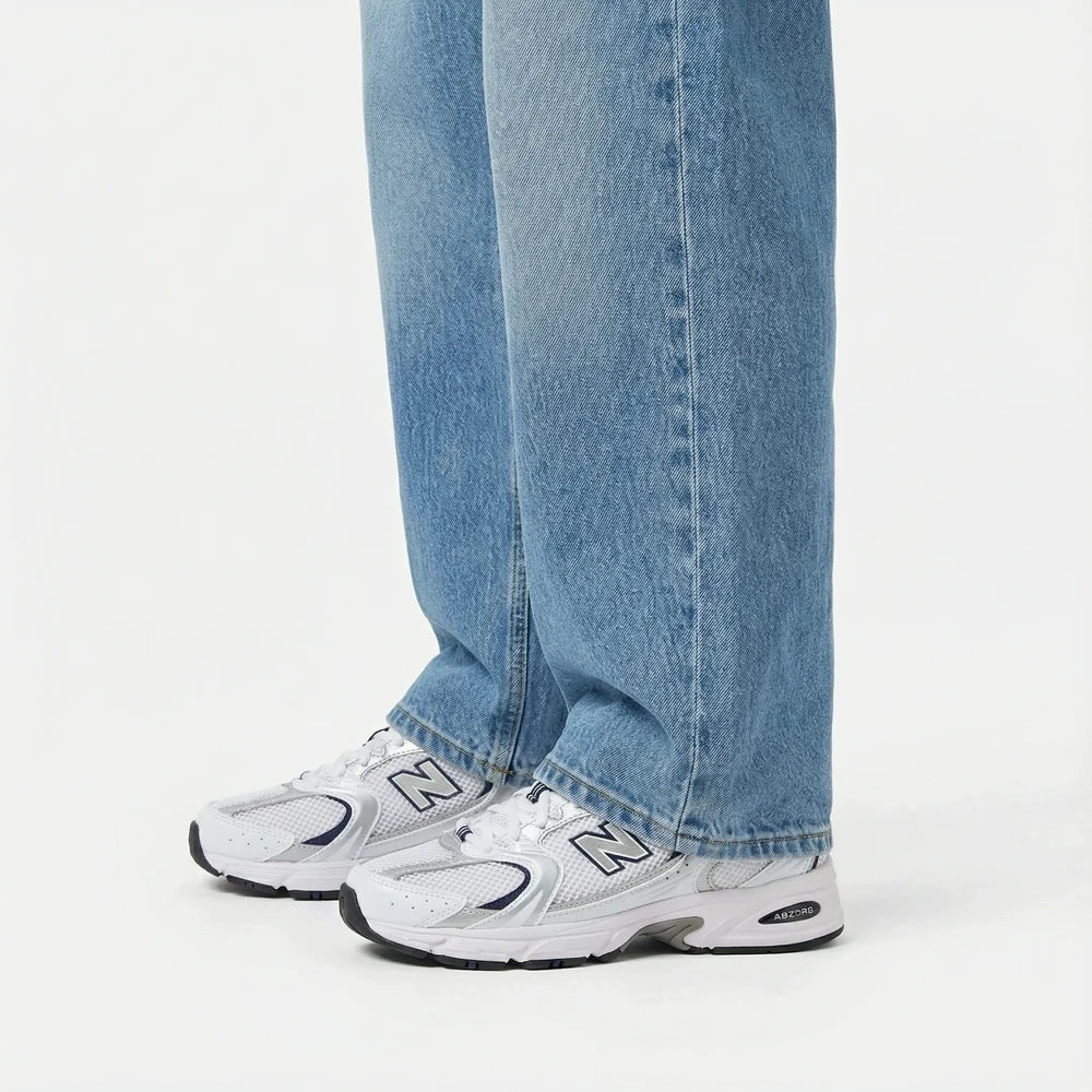 New Balance 530 - Unisex - White Gray Navy – Sneaxx