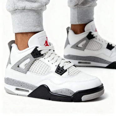 Air Jordan 4 Retro - GS - White Cement