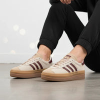adidas Gazelle Bold - Women's - Cream White Maroon