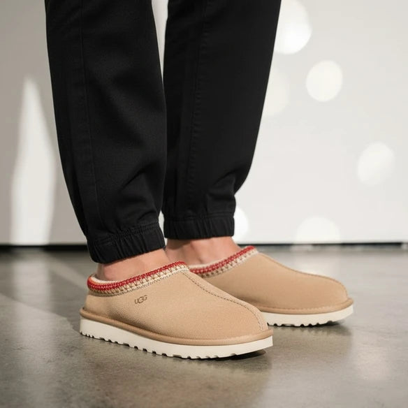 UGG Tasman Slipper - Women's - Sand Dark Cherry
