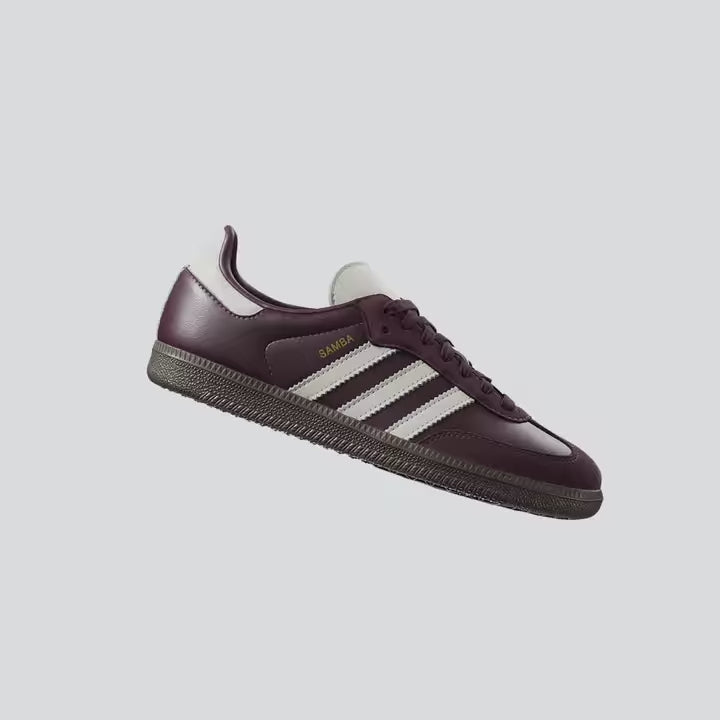 adidas Samba OG - Women's - Maroon Off White Gum – Sneaxx