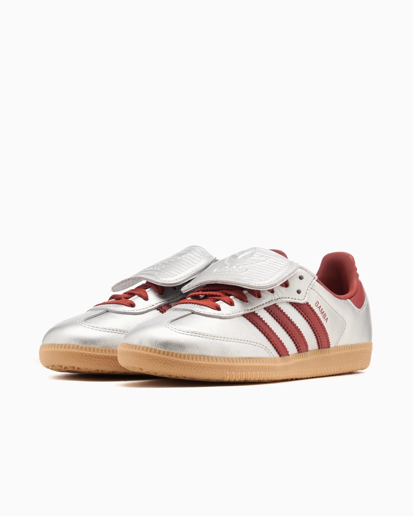 adidas Samba LT - Women's - Silver Metallic Ruby Gum