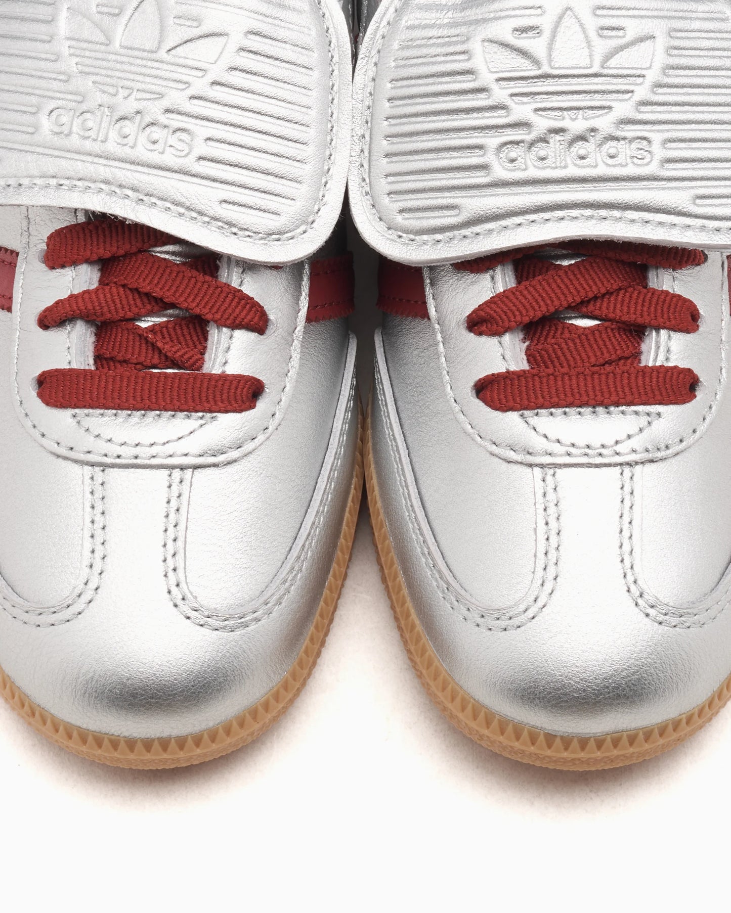 adidas Samba LT - Women's - Silver Metallic Ruby Gum