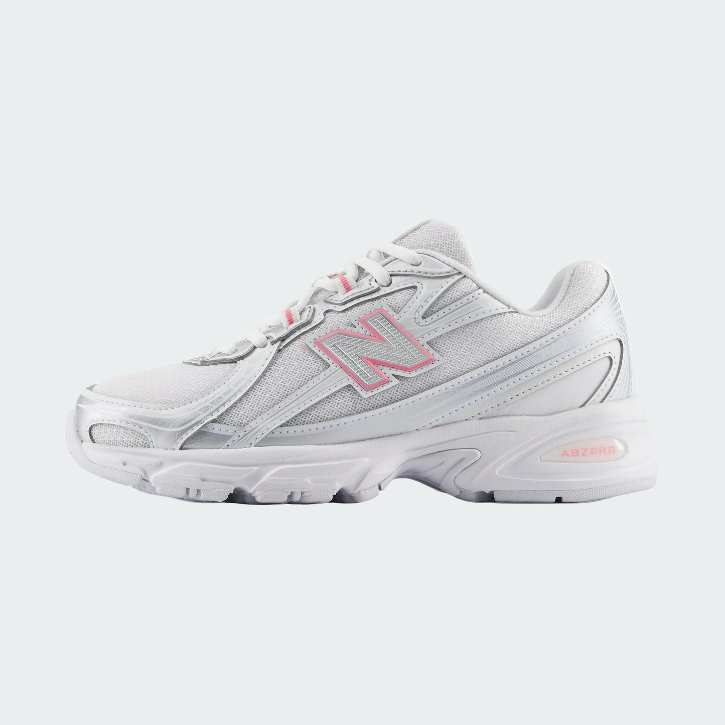 New Balance 740 - GS - Silver Metallic Signal Pink