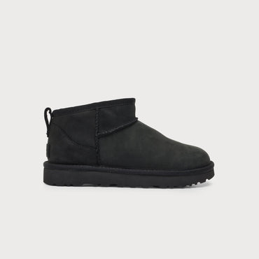 UGG Classic Ultra Mini Nubuck Boot - Women's - Black