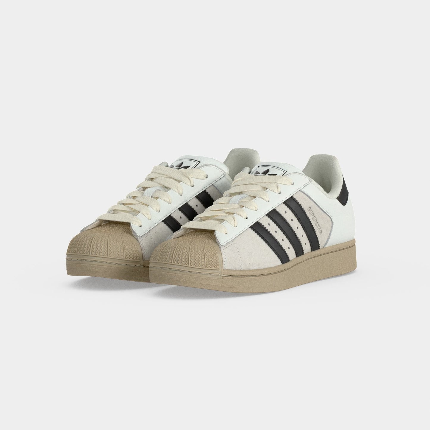 adidas Superstar II - Unisex - Core White Core Black Khaki Three