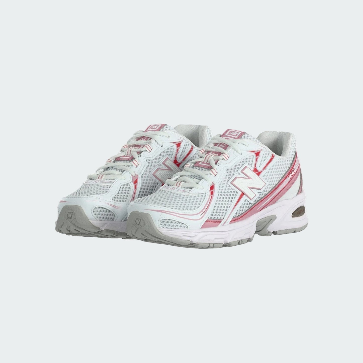 New Balance 740 - GS - White Pink Taffy Team Red