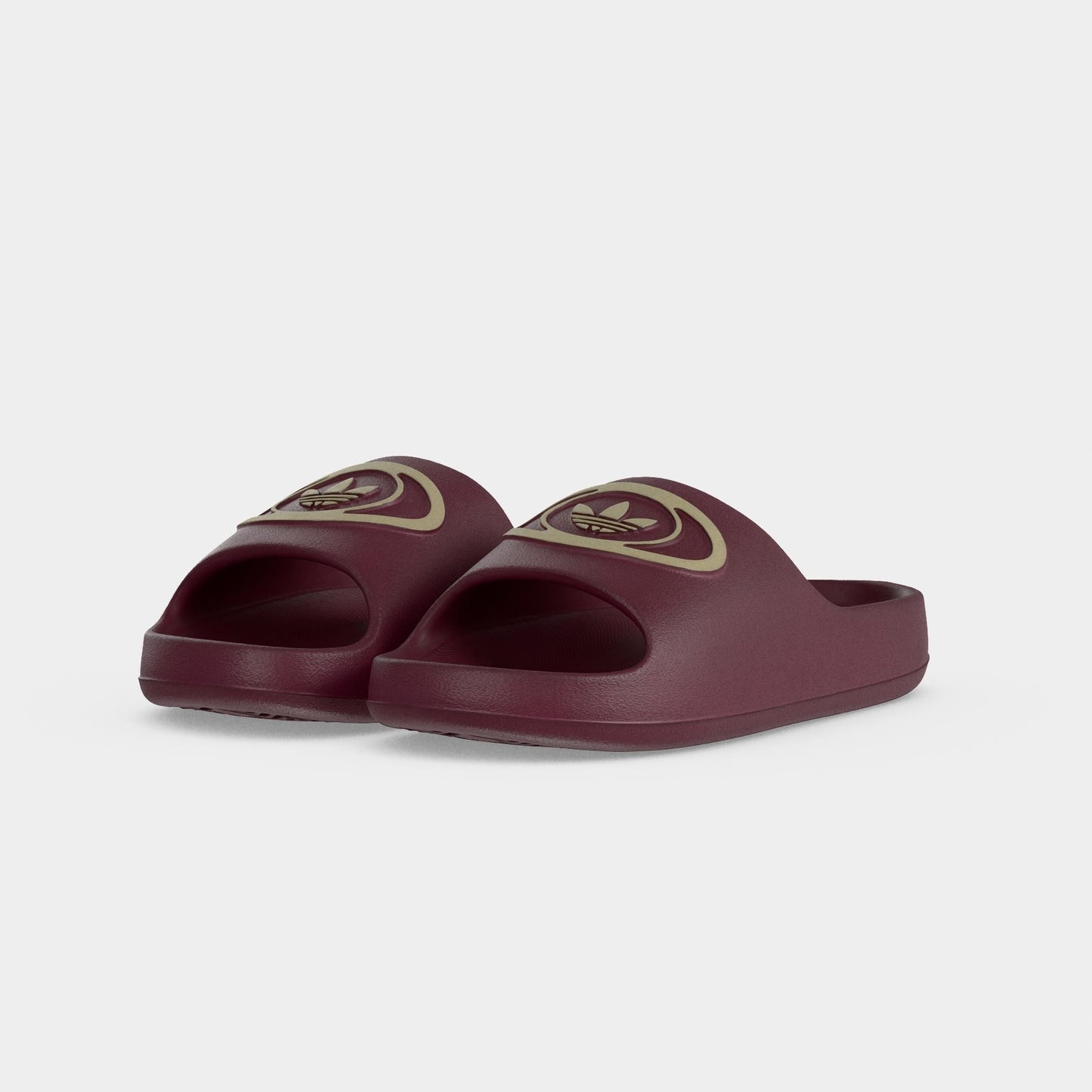 adidas Adilette 00S - Unisex - Maroon Khaki Three