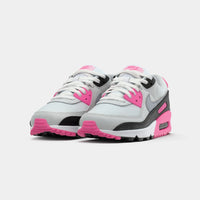 Nike Air Max 90 - Women's - White Pink Glow Wolf Grey