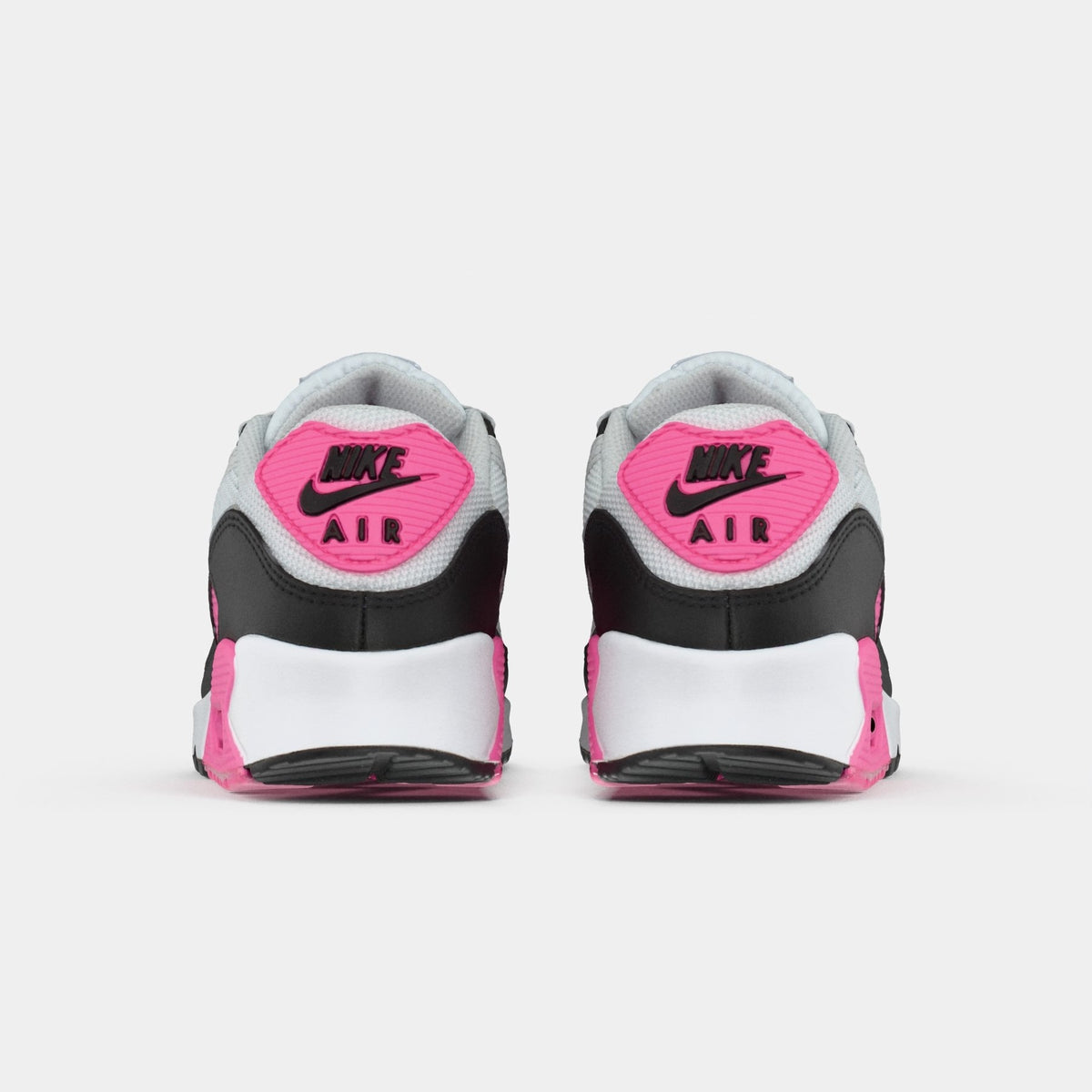 Nike Air Max 90 - Women's - White Pink Glow Wolf Grey
