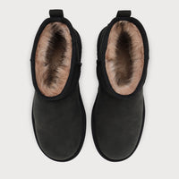 UGG Classic Ultra Mini Nubuck Boot - Women's - Black