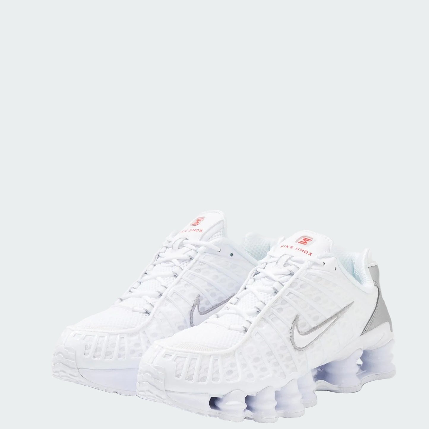 Nike Shox Tl - Unisex - White Metallic Silver Max Orange White