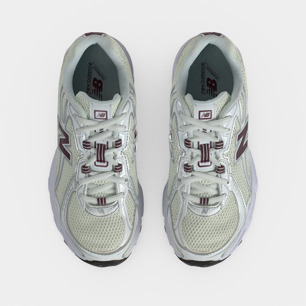 New Balance 740 - GS - White Bordeaux