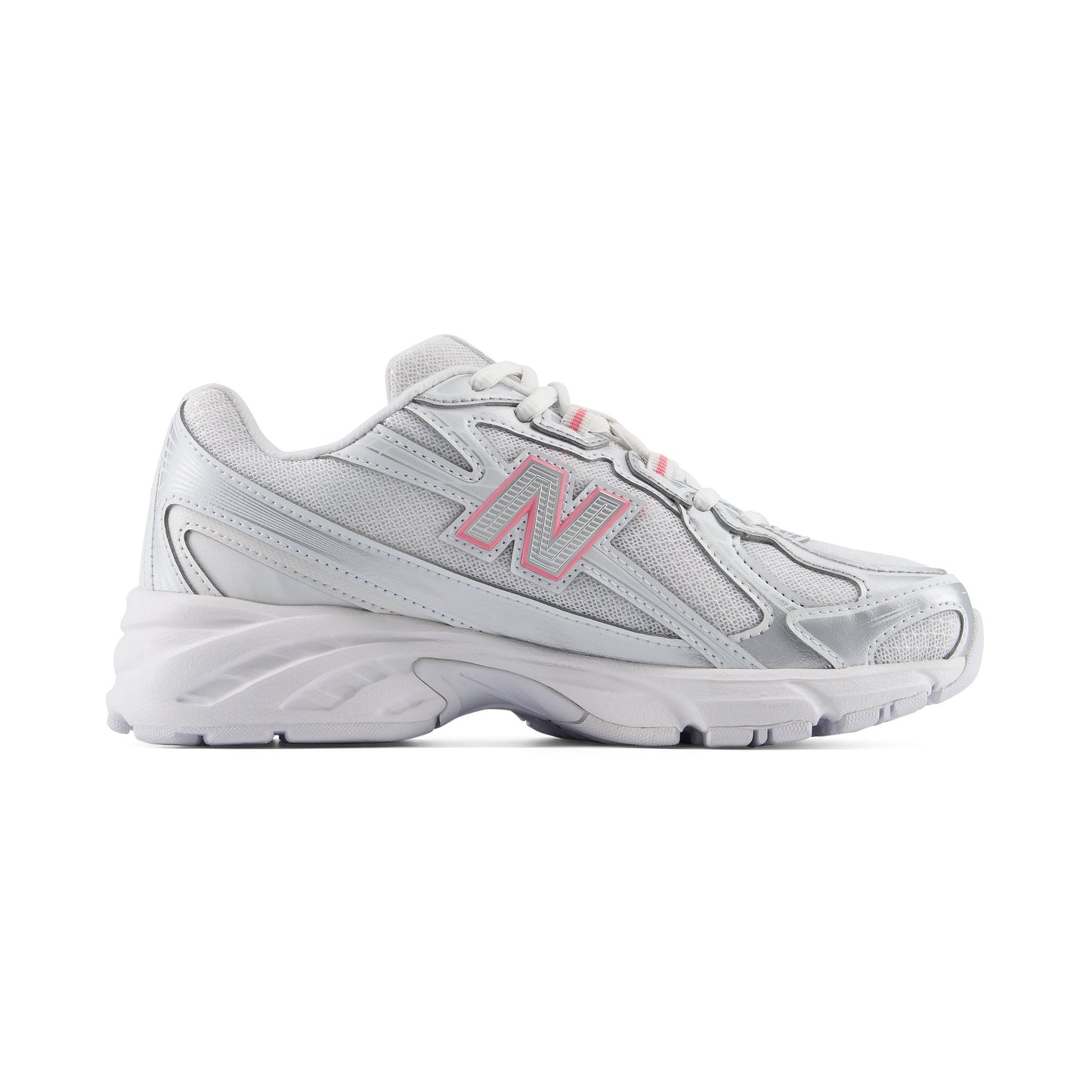 New Balance 740 - GS - Silver Metallic Signal Pink